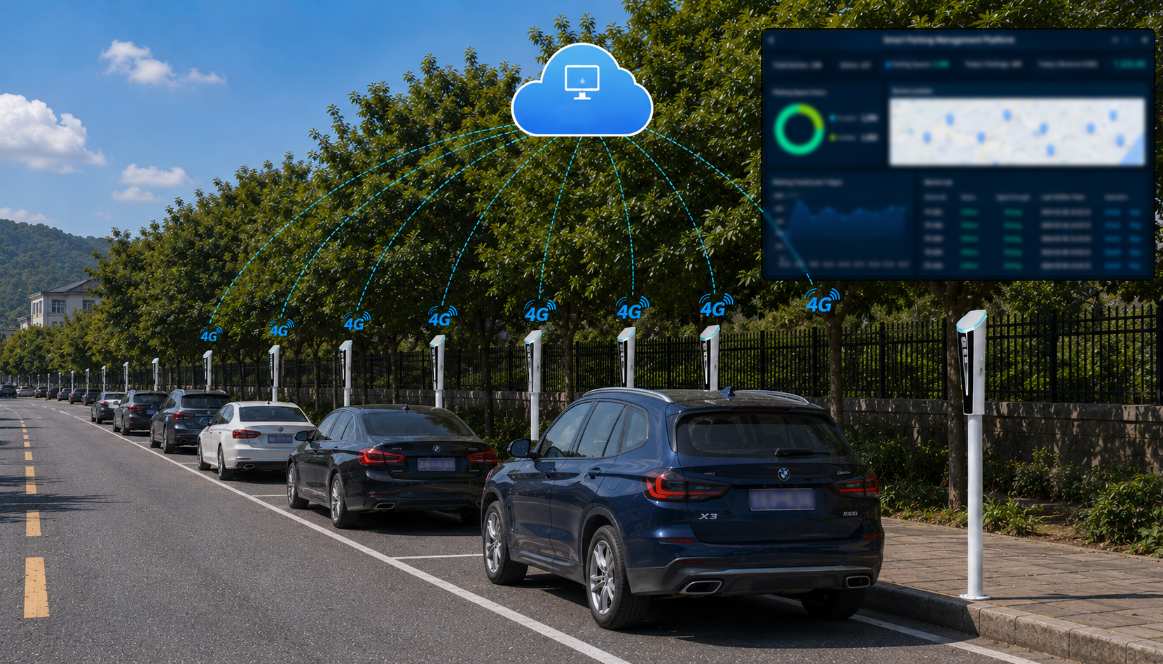 Continuous Roadside Parking Management