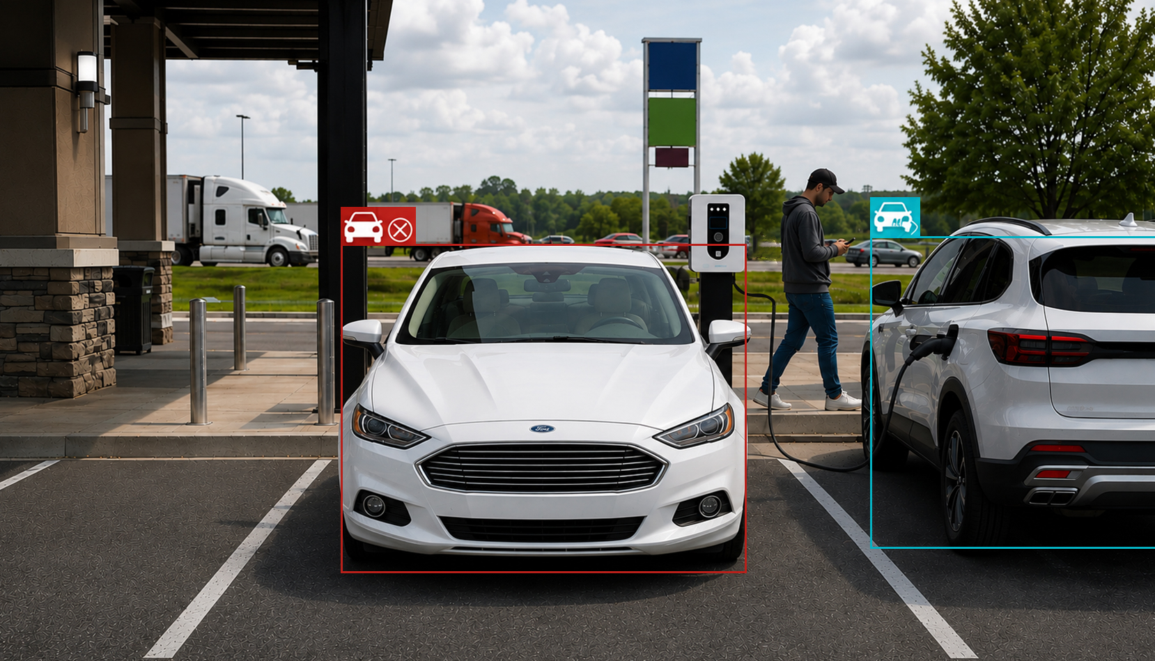 Charging Stations and Service Areas