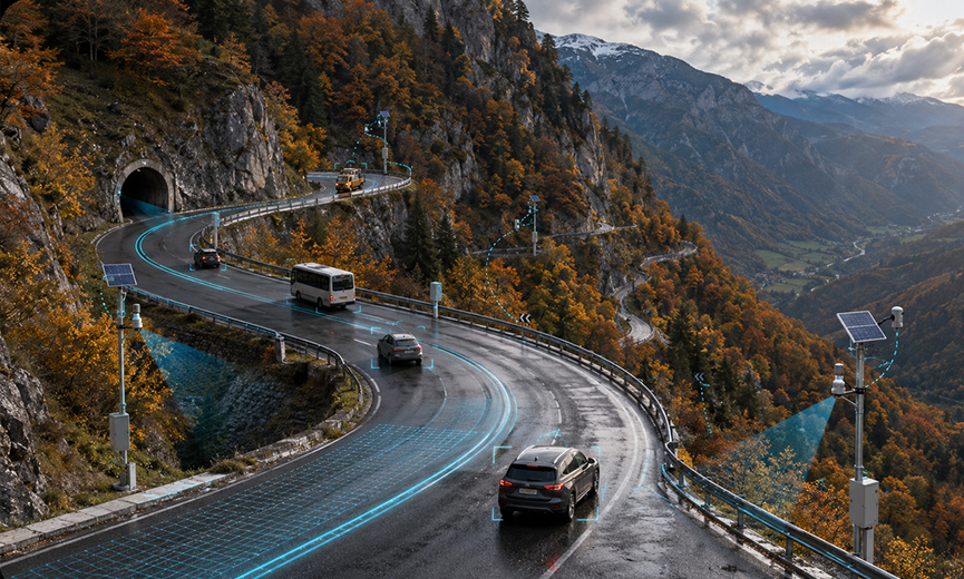 Green roadside infrastructure combining sensing, parking and charging services