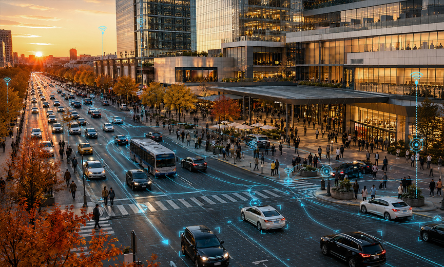 Orderly traffic and people flow across a monitored critical hub