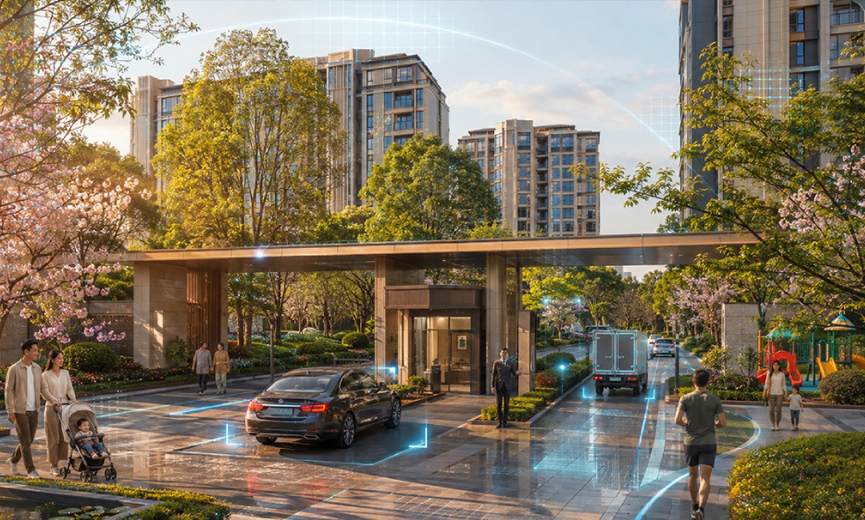 Orderly premium property monitored by privacy-aware Physical AI